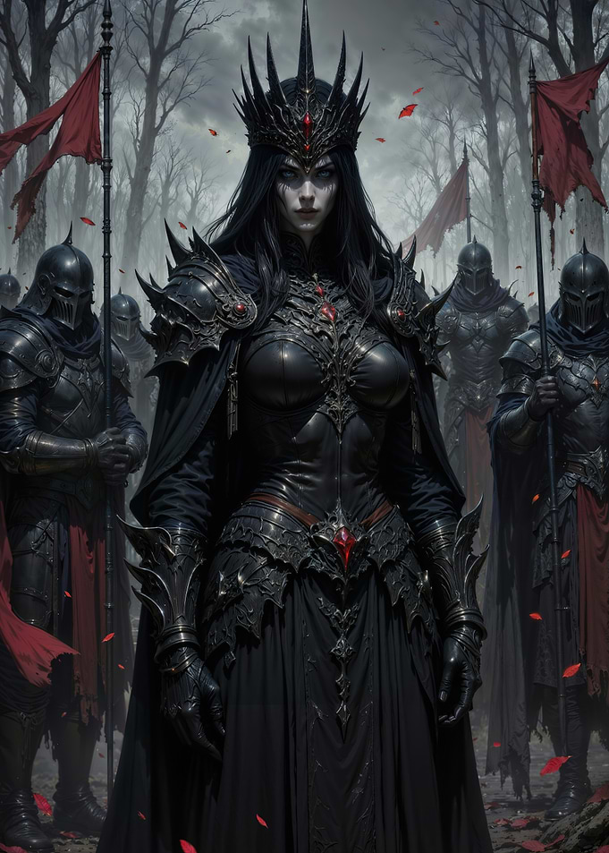 Dark Queen and Armored Warriors