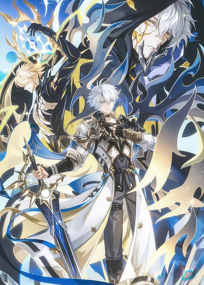 Anime Characters with Sword and Magic