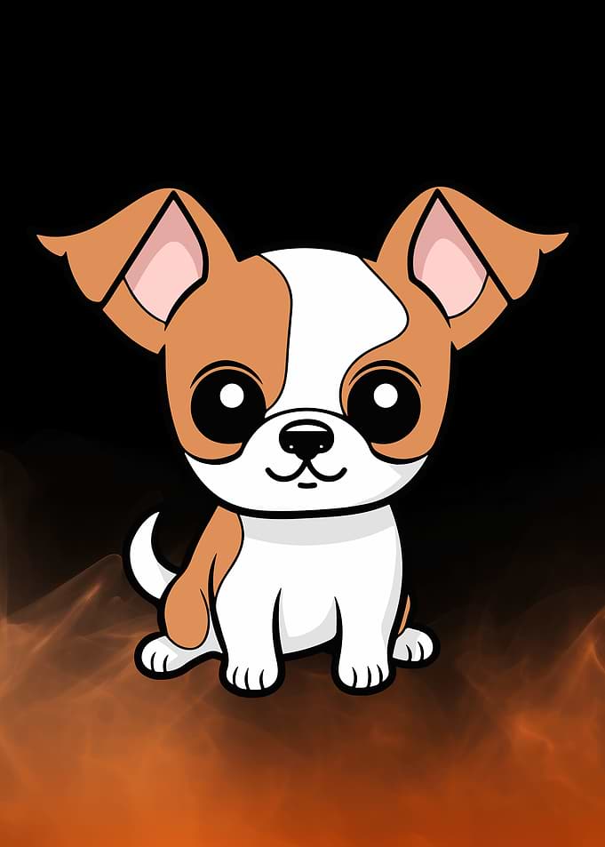 Cute Cartoon Dog Illustration