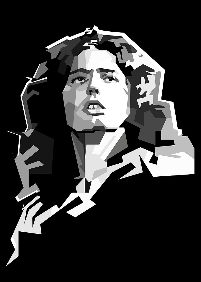 70s British Classic Rock Singer Monochrome
