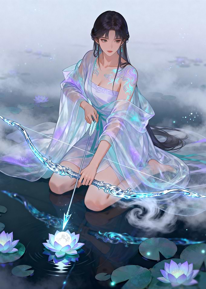 Archer in Lotus Pond