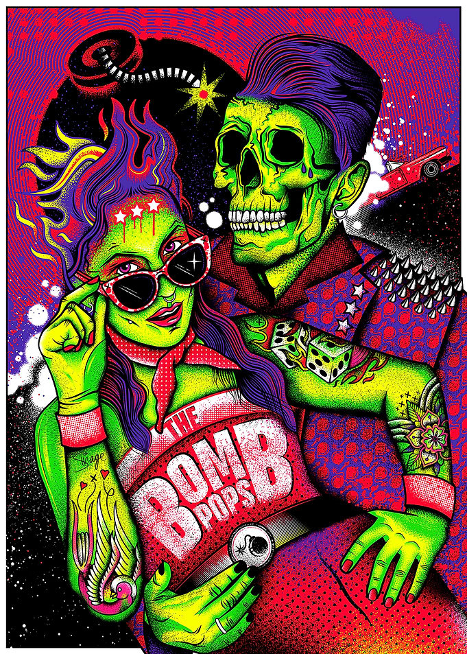 The Bomb Pops Illustration