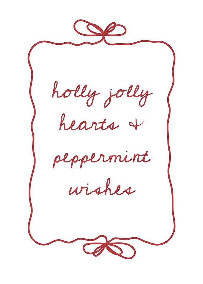 Holly Jolly Hearts Peppermint Wishes