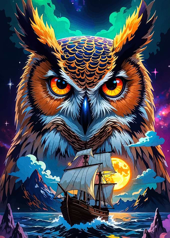 Owl, Ship, and Cosmic Landscape