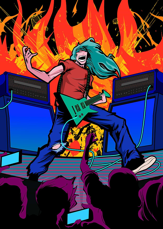 Rock Concert Performance