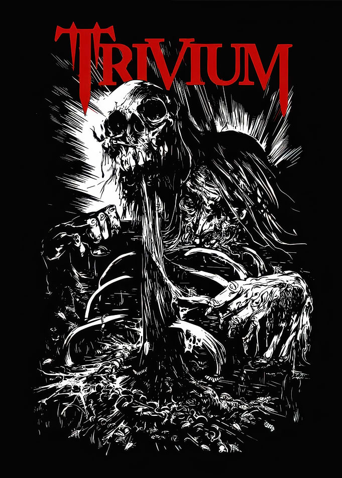 Trivium Album Art: Skull and Bones