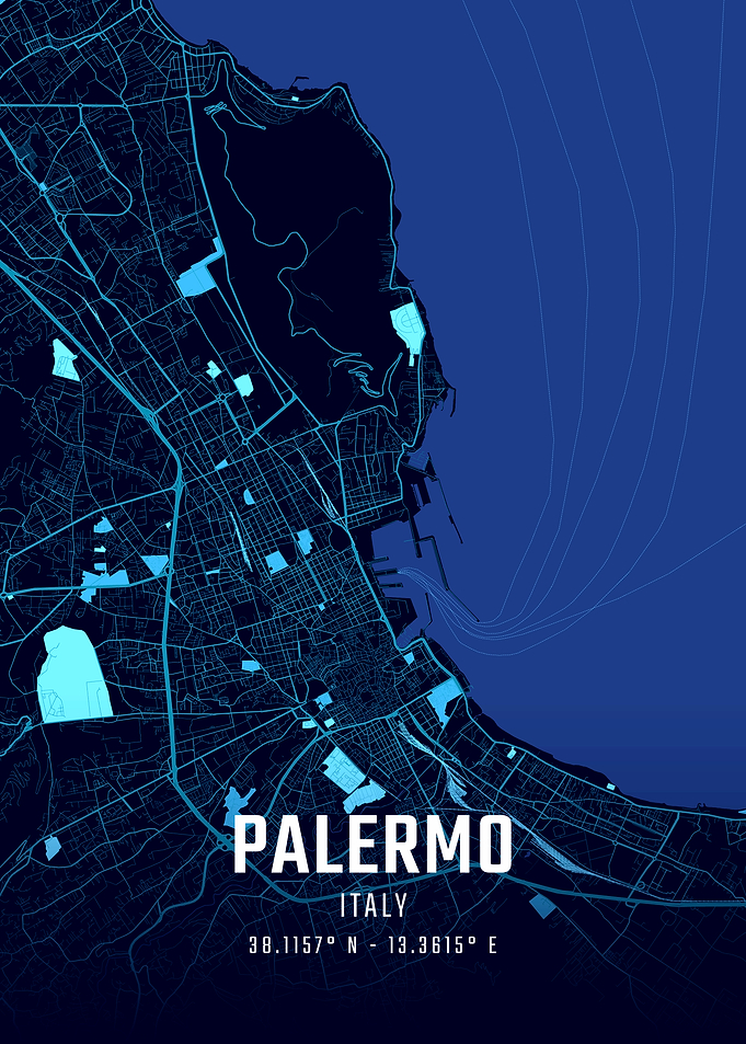 Palermo Midnight City Map