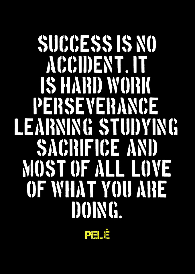 Pele Quote: Success is No Accident