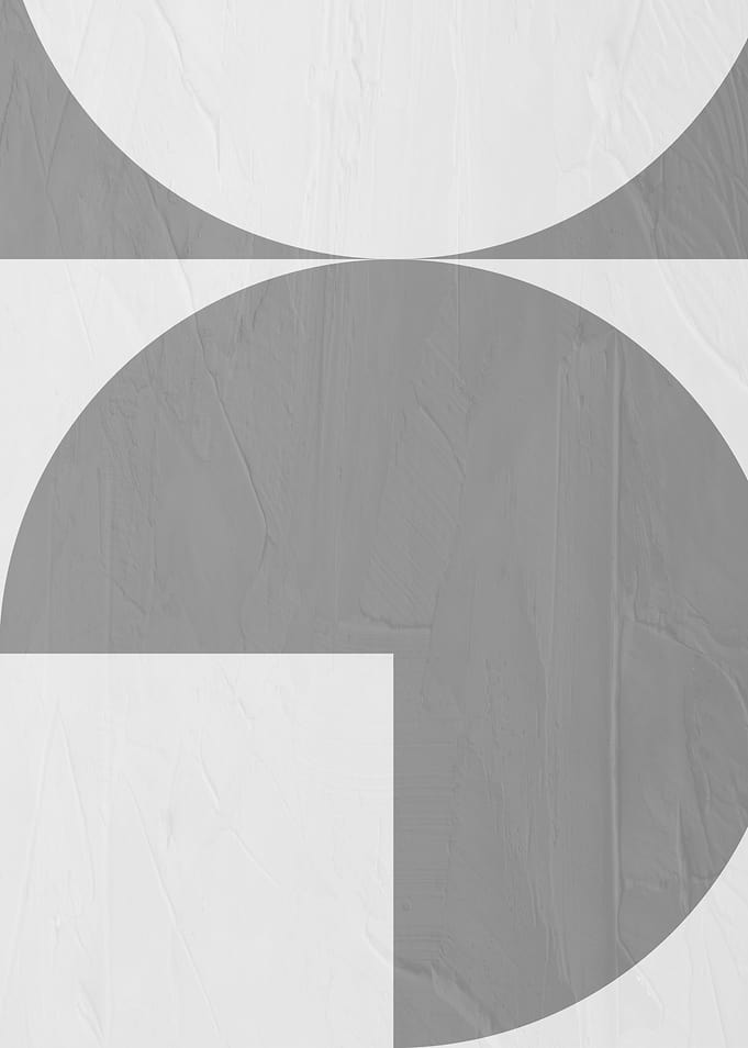 Abstract Geometric Shapes in Gray and White