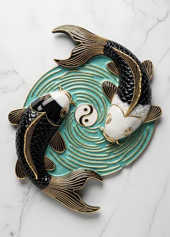 Yin Yang Koi Fish Art