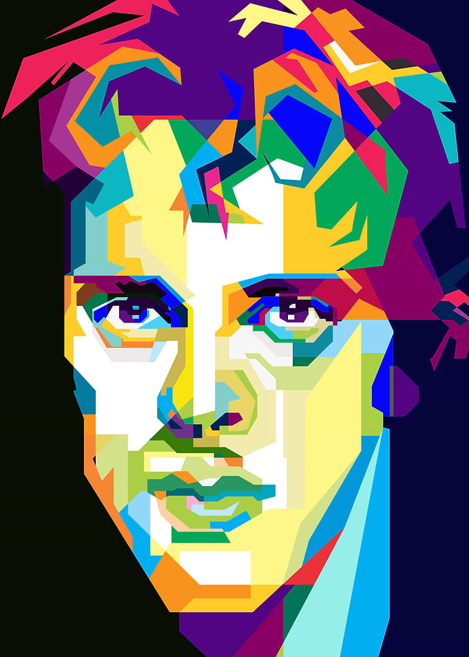 American Rock Musician Pop Art