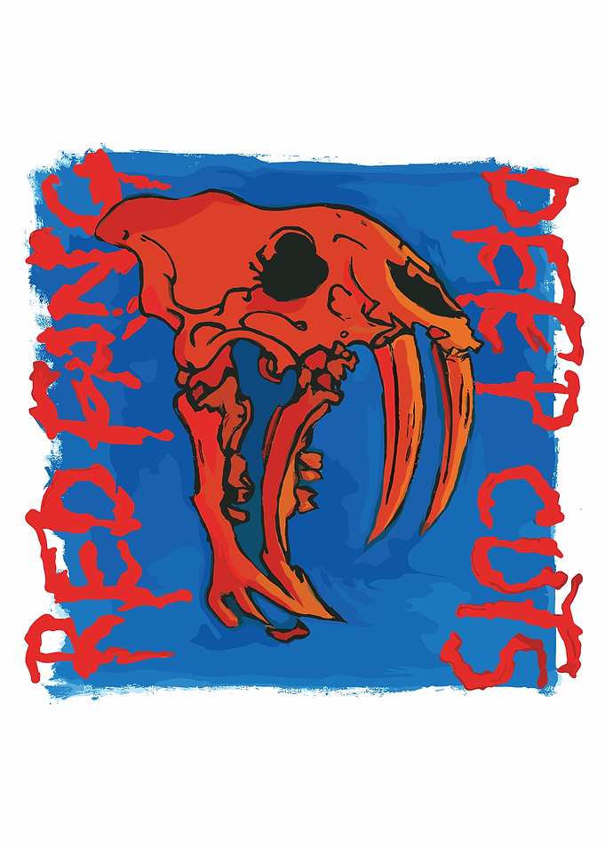 Sabertooth Skull Digital Painting