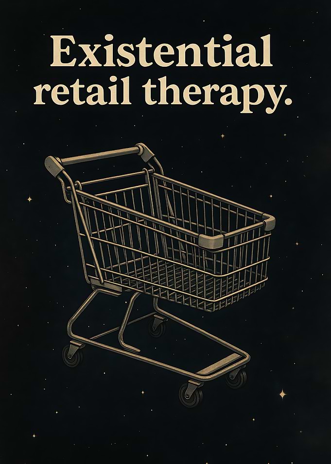 Existential Retail Therapy Shopping Cart