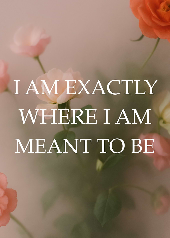 Floral Inspirational Quote