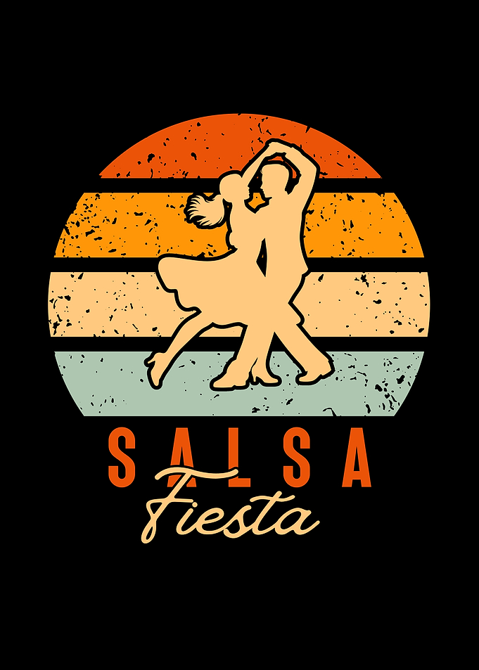 Salsa Fiesta Retro Dance Poster