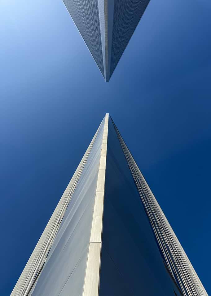 Century City Skyscrapers against a clear blue sky