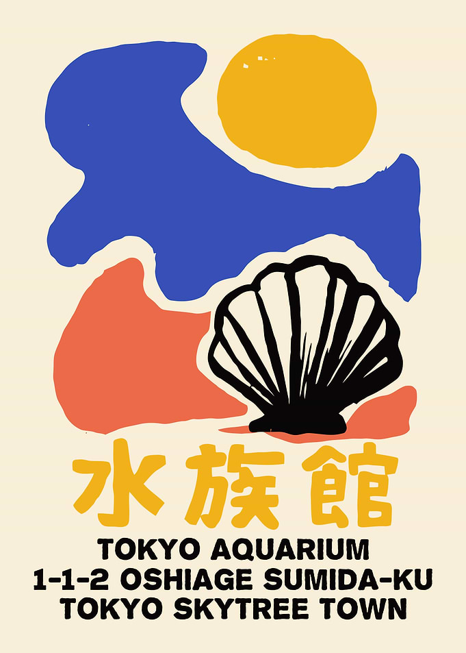 Tokyo Aquarium Minimalist Poster