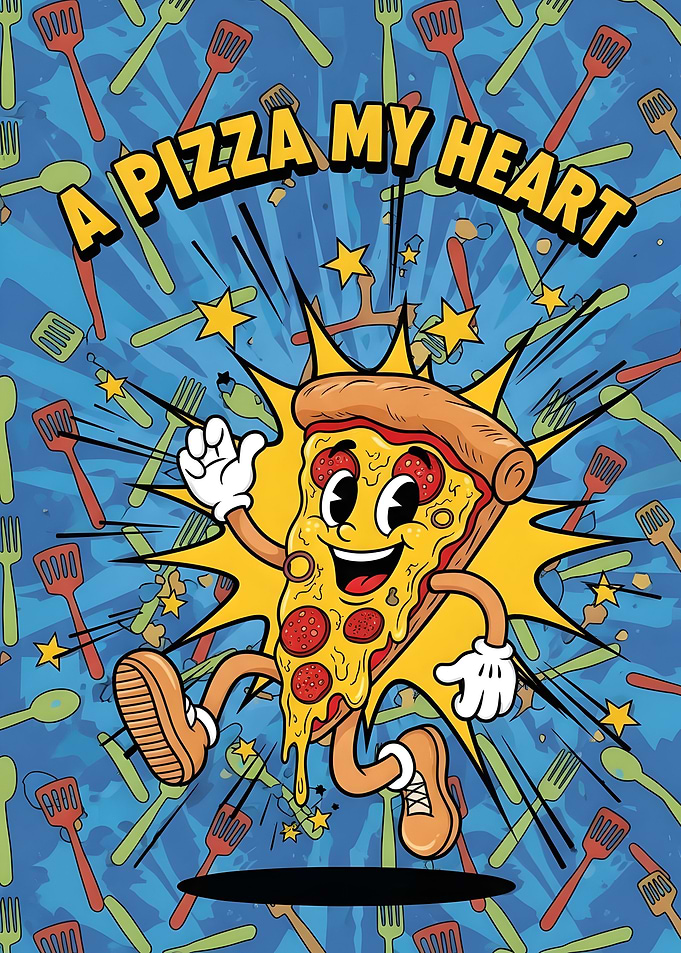 A Pizza My Heart Cartoon