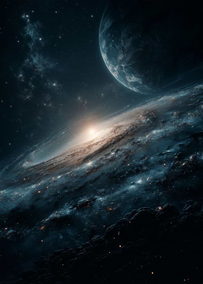 The Planet Over the Galaxy