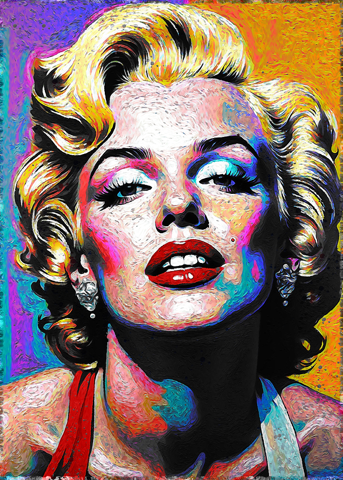 Marilyn Monroe Colorful Portrait