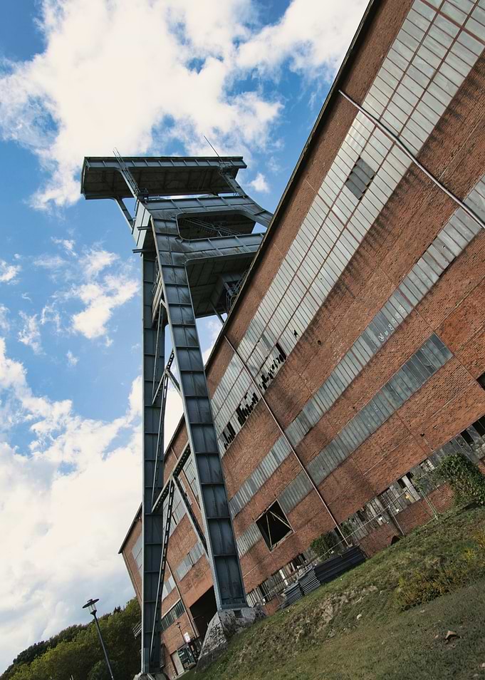 Zeche Ewald Herten - Industrial Building with Mine Shaft Tower