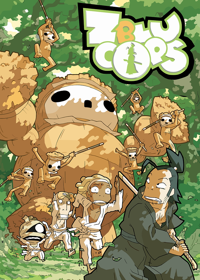 ZBLU COPS Comic Cover Art