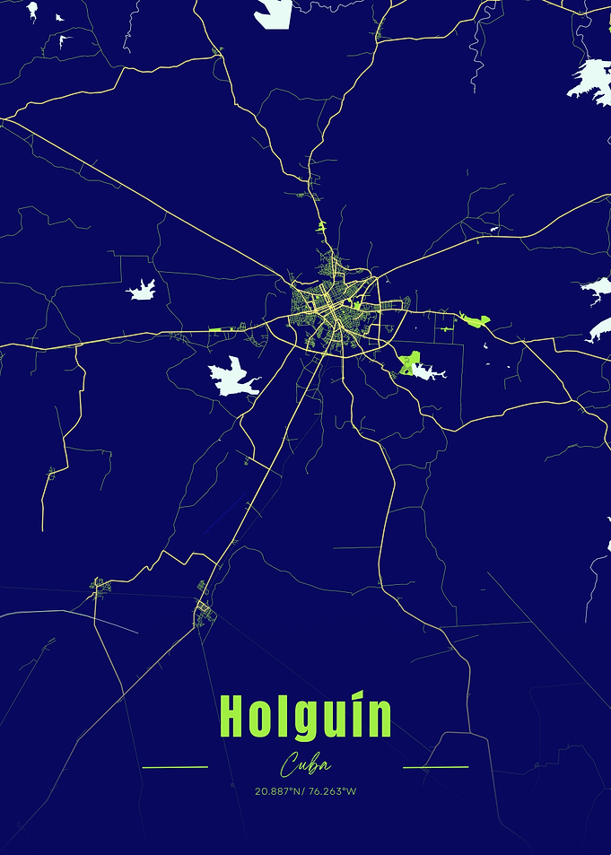 Holguin, Cuba City Map