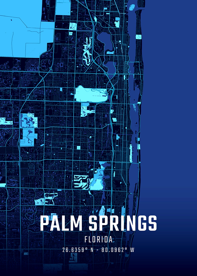 Palm Springs Midnight City Map