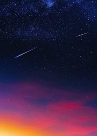 Night Sky with Shooting Stars