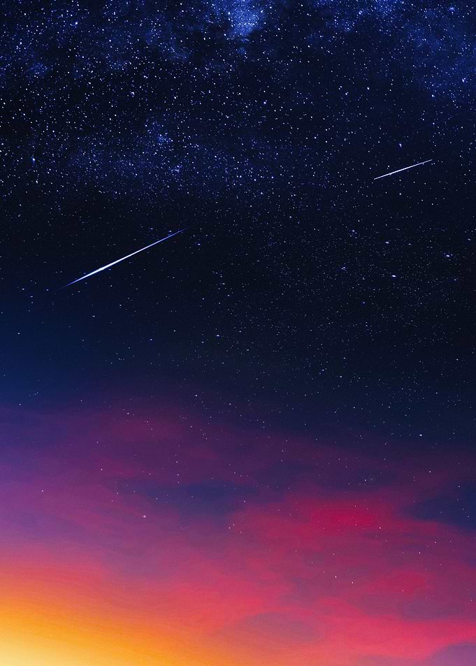Night Sky with Shooting Stars