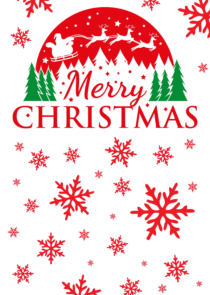Merry Christmas Festive Holiday Design