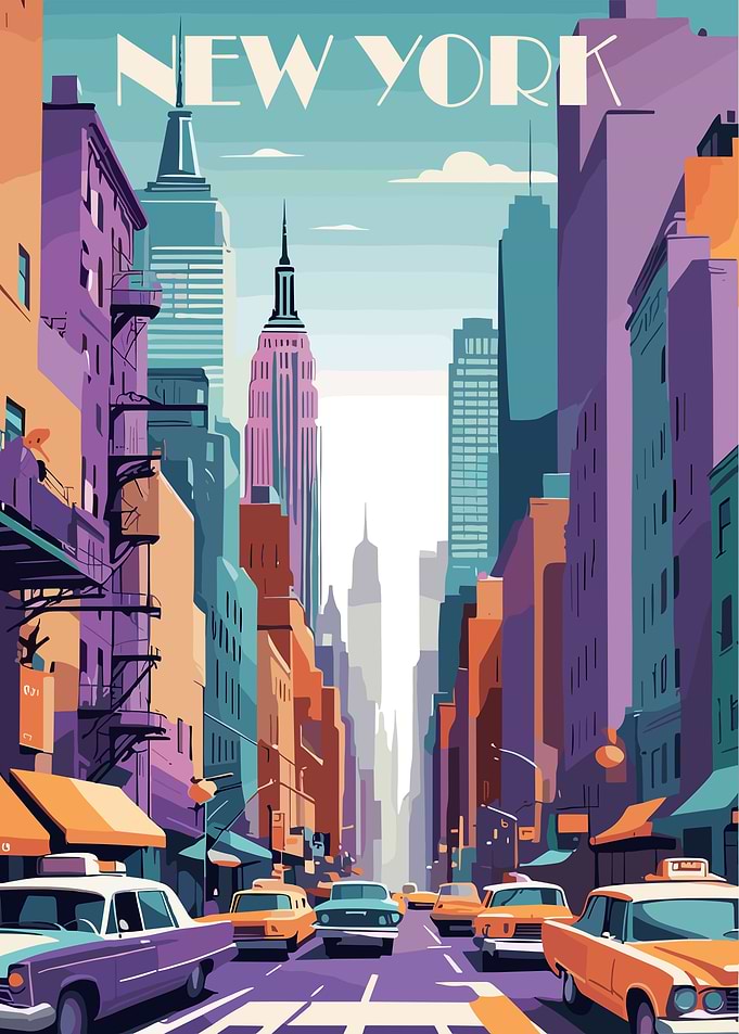 New York City Street Scene
