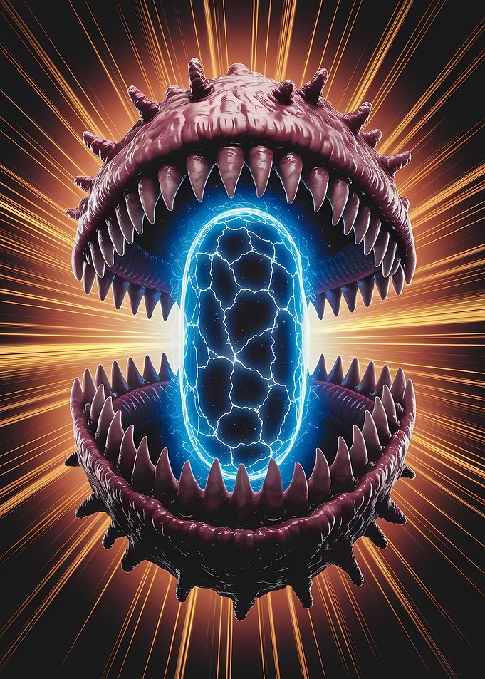 Monster Mouth with Energy Orb