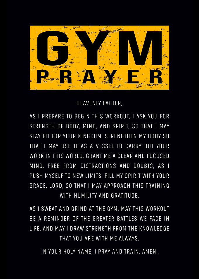 Gym Prayer