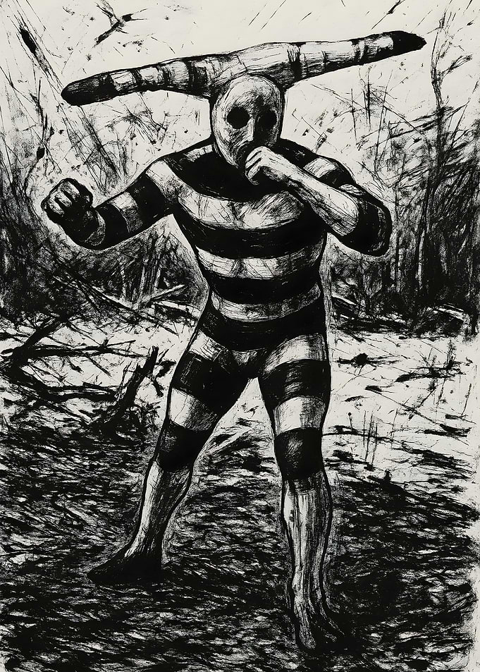 Selknam Tribal Warrior