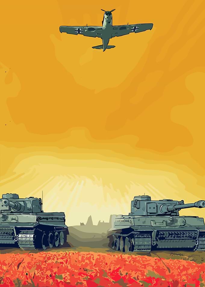 World War II Tanks and Plane