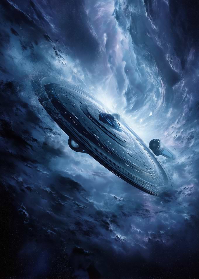 Spaceship in Nebula