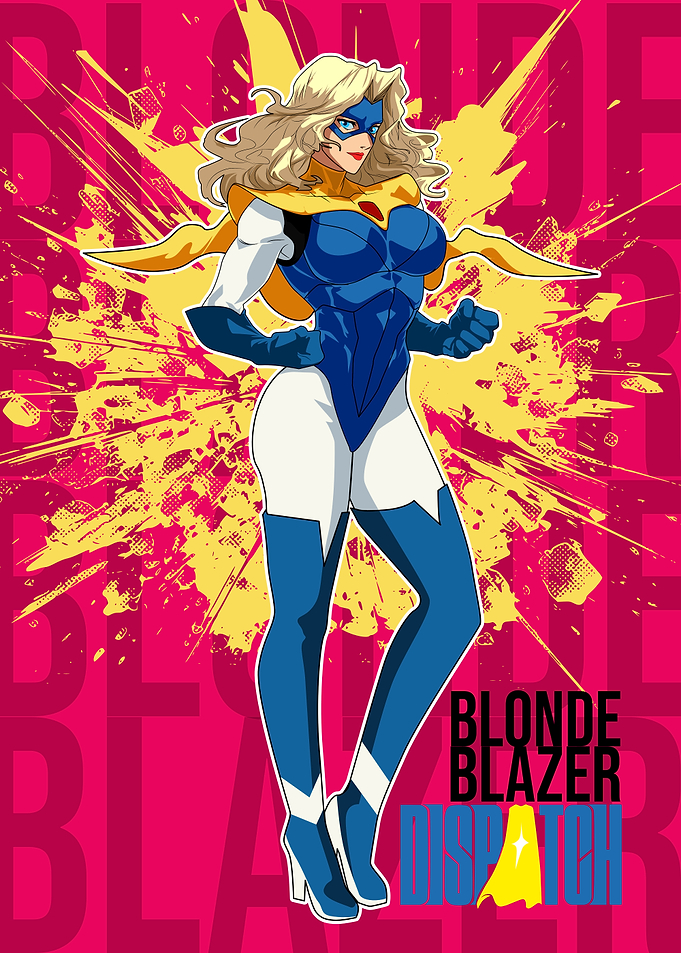 Blonde Blazer Dispatch Comic Character