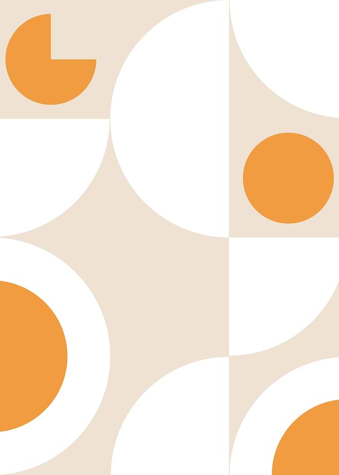 Geometric Pattern with Circles and Arcs