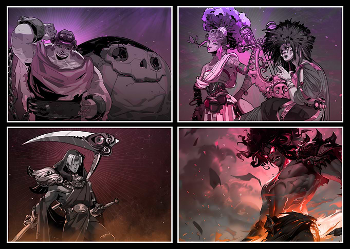 Hades Game Characters Collage