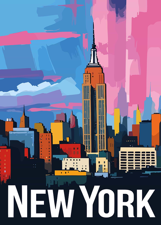 New York Cityscape Art