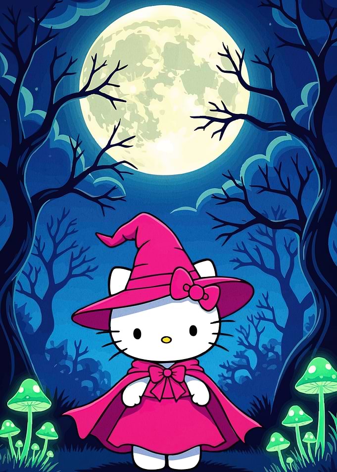 Hello Kitty Witch Moonlight Forest