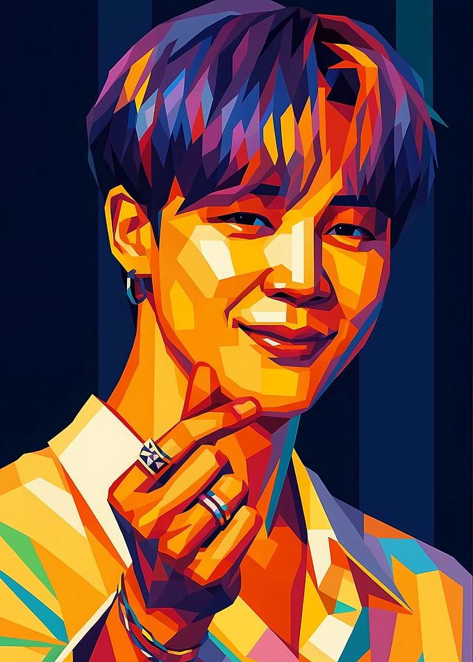 Kpop Jimin Pop Art Portrait