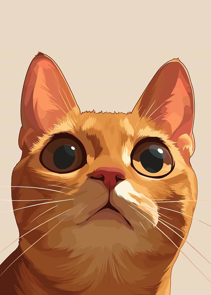 Orange Cat Portrait