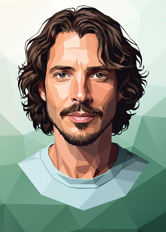 Chris Cornell Lowopoly