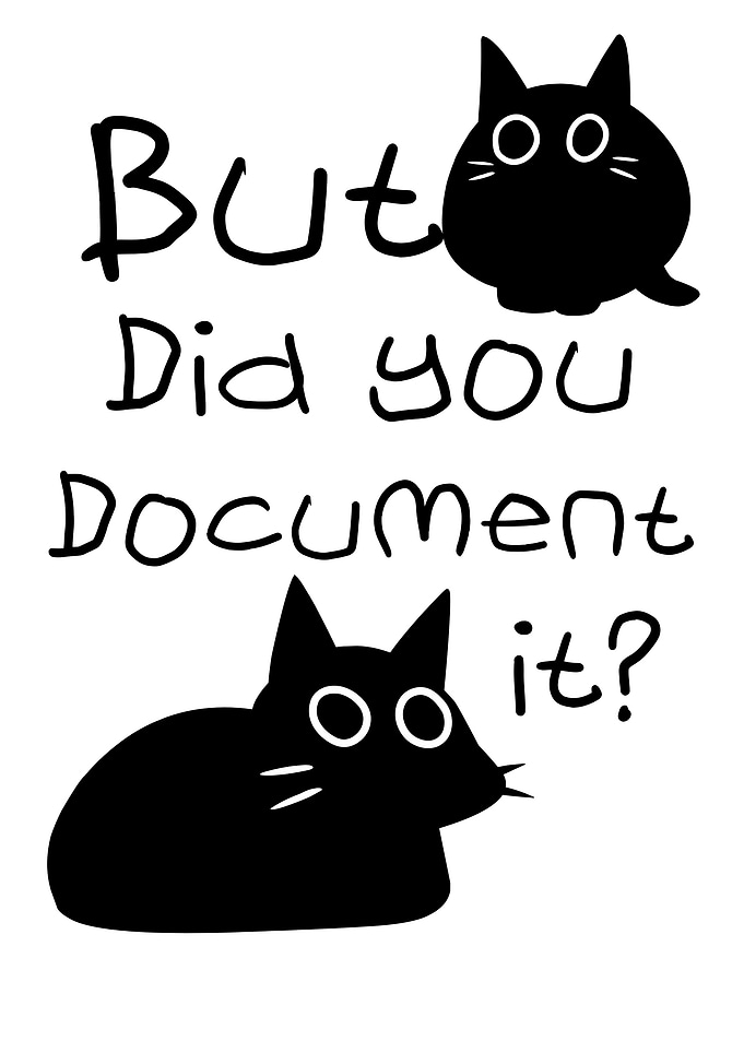But Did You Document It? Cats
