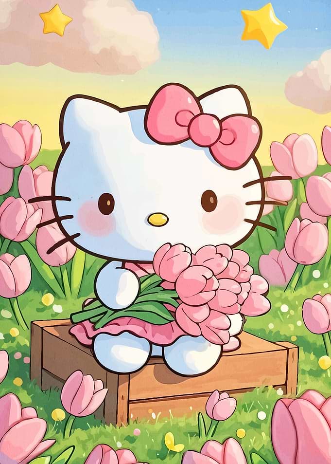 Hello Kitty Tulips