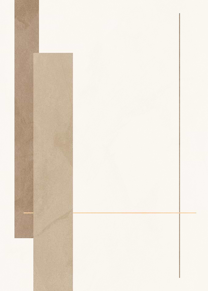 Minimalist Beige Abstract Geometric Composition