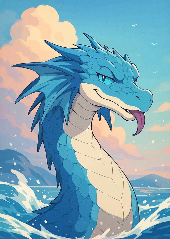 Blue Dragon Rising Sea