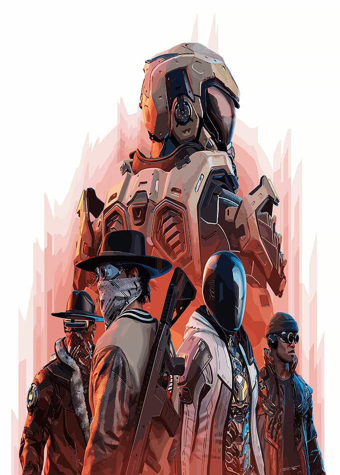 Futuristic Group Portrait
